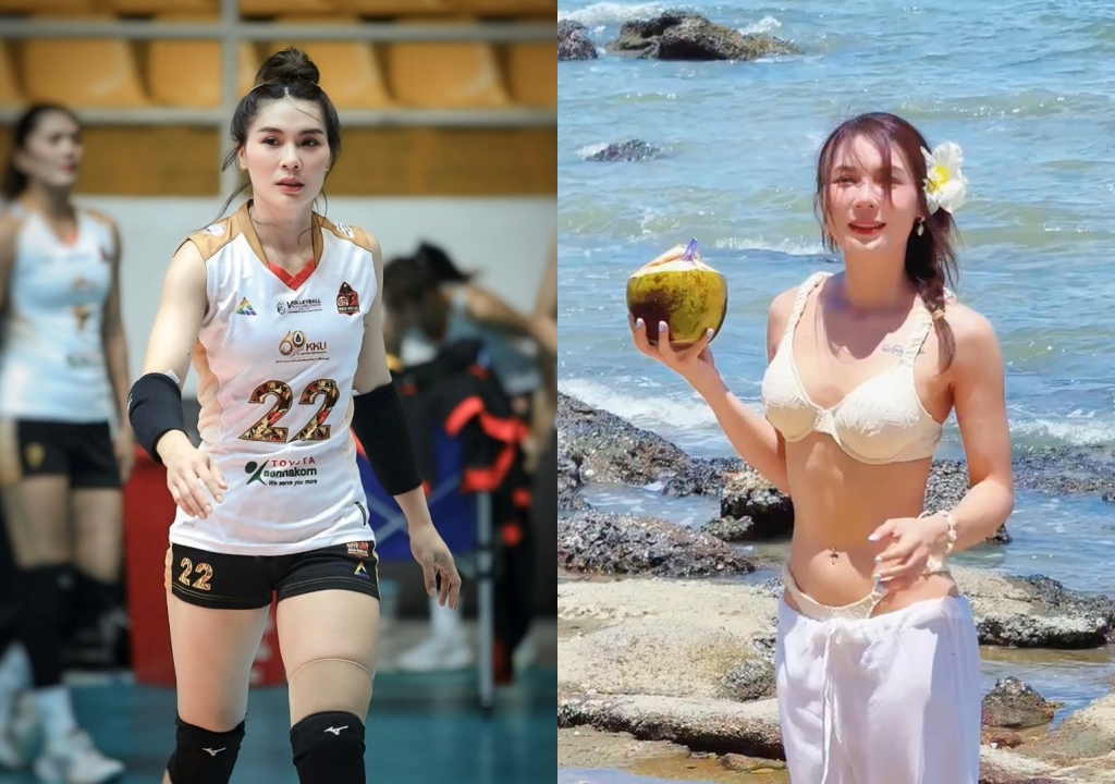 สลัดคราบนักกีฬา "อ๋อม อนงค์พร" ลูกยางสาวไทยลีกทำใจสั่นอวดหุ่นแจ่มในชุดว่ายน้ำ